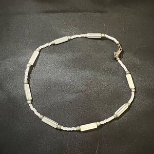 Silver Beaded and shell bracelet